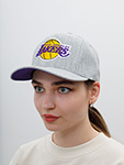 Бейсболка MITCHELL NESS арт. 6HSSMM19363-LALGYHT Los Angeles Lakers NBA (светло-серый)